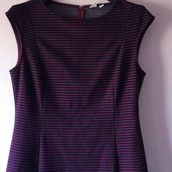 Gap navy red stripe sleeveless dress size 12 - Picture 2 of 7